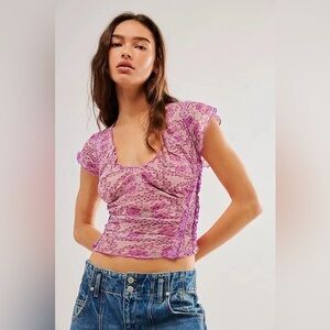 Free People Oh My Baby Tee NWOT